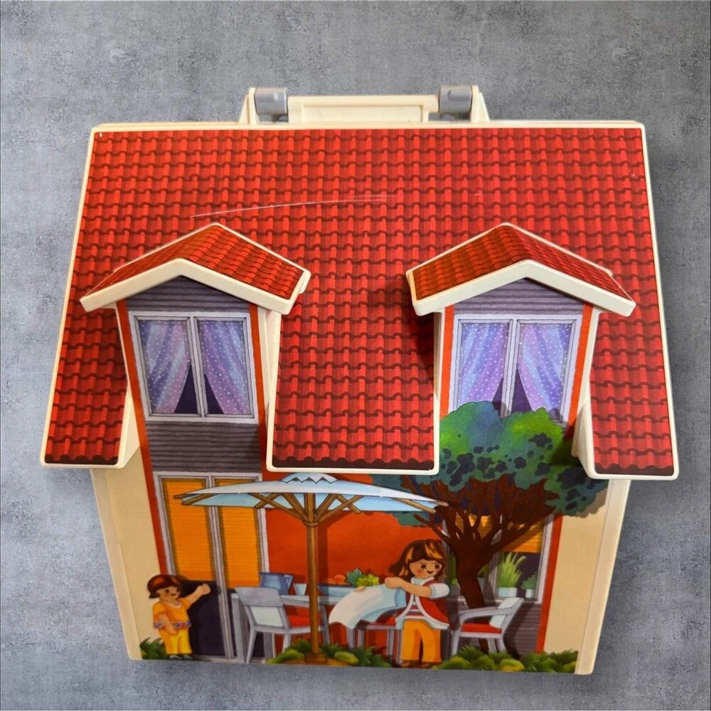 Playmobil 2005 Geobra Take Along Modern Doll House Without Contents